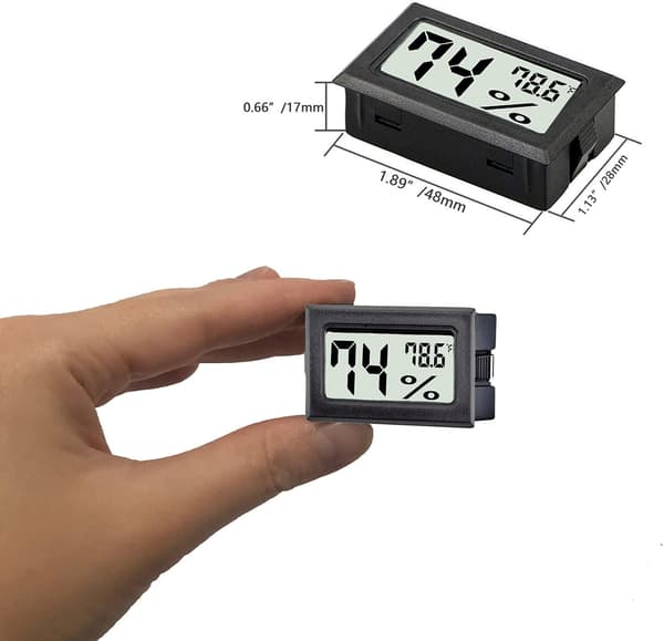 Mini digitaalinen lämpömittari kosteusmittari (6 kpl)
