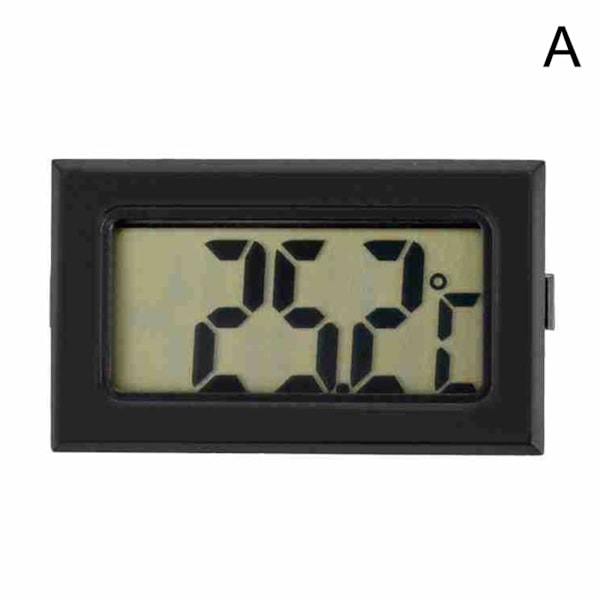 Mini Termometer Svart/Vit LCD Digital Termometer Temperatur black One-size