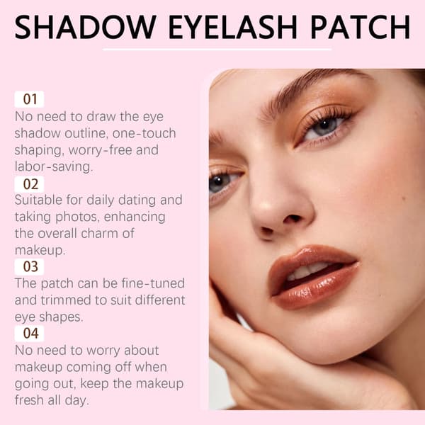Lazy Eye Shadow Eyelash Patch - Bärbara ögonskuggs- och ögonfranslappar för lata människor