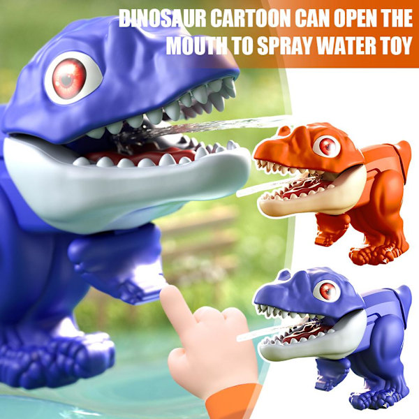 Tecknade Dinosaurie Vattenleksaker Barn Djur Spruta Vatten Spla Orange 1pcs