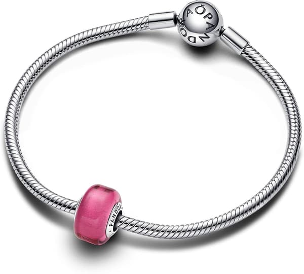 PANDORA 27.04 Pink Hjerte Krystal Charm