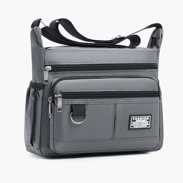 2025 Ny herrväska Stor Kapacitet Casual Business Herr Multi Enkellager K9B5 Gray One size