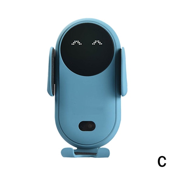 10/15W S11 Smart Trådlös Bil Laddare Telefonhållare Infraröd Indu blue 1pcs
