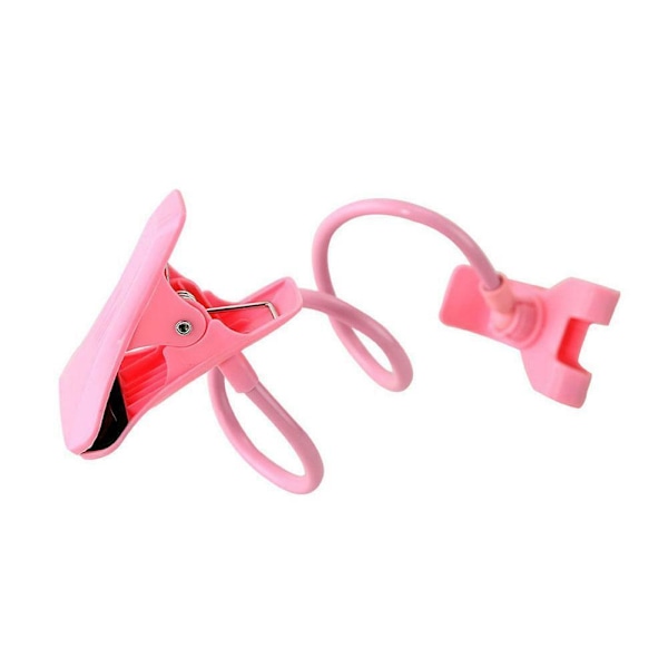Lazy Arm Mobiltelefonfäste Flexibel Hållare Gooseneck Clamp J8T1 pink One-size