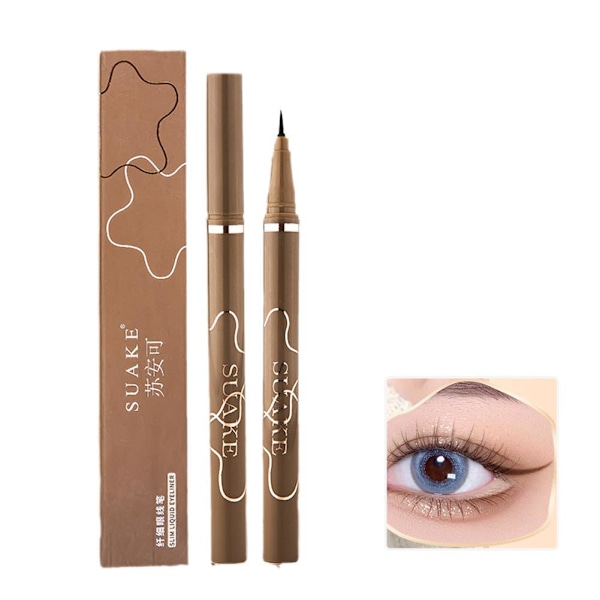 Suake 0,05 mm Ultratunn Flytande Eyeliner Penna Vattentät Långvarig Kladdfri Lämplig För Z0s6 2 # Brown ONE-SIZE