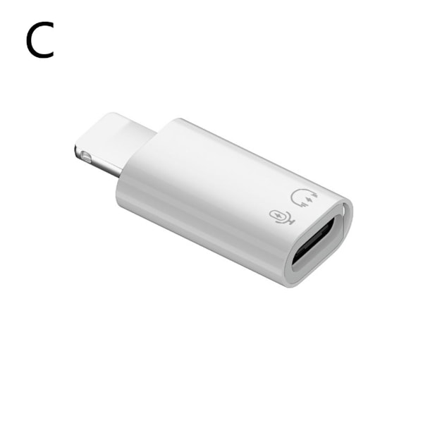 USB Typ C Hona till iOS Hane Adapter för iPhone 14/13/12/11/XR/ C To 8PIN Without rope hole