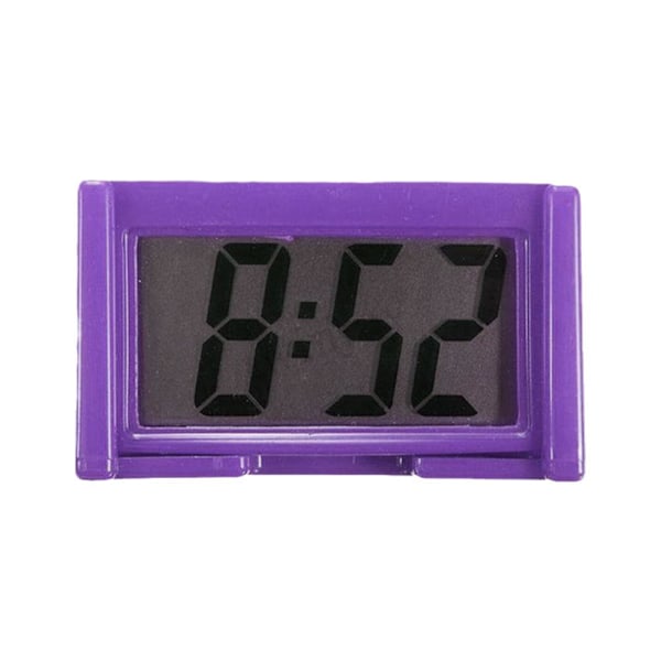 Mini Digital LCD Bordsklocka för Bilinstrumentbräda Datum Tid Kalendrar UK D 1pcs