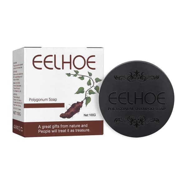 Polygonum multiflorum shampoo bar renser, blødgør og nærer håret.