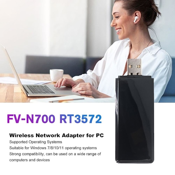 USB WiFi-adapter för Samsung Smart TV Wifi USB-adapter Dongle WIS09ABGN, trådlöst nätverkskort för Windows
