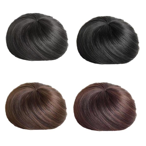 Syntetisk Chignon Donut Roller Hårstycken Elastisk Blond Bun Hai dark 1pcs