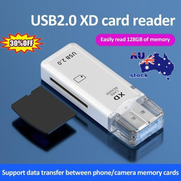 XD Picture Card Reader USB 2.0 Minneskortadapter För Olympus Fuji Kameror Ny~