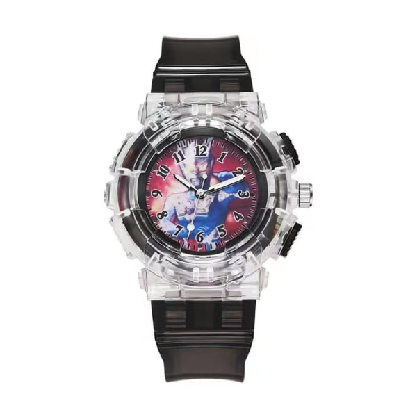 Tecknade Barn Spiderman Klocka LED Ljus Barnklockor För Pojkar Flickor Studenter Analog Klocka Z9O9 I One size