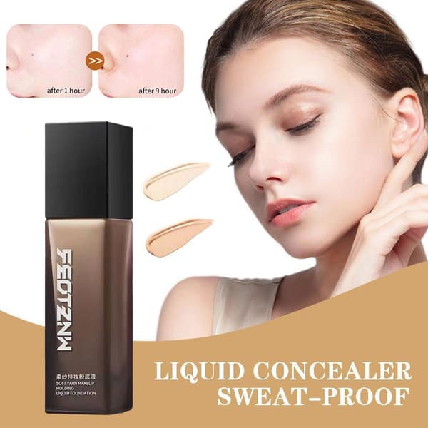Flytande foundation för makeup Hudvårdsmask Hållbar foundation 30✨c Döljer Ny E7