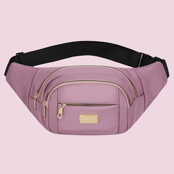 Midjeväskor för Kvinnor Män Midjeväska Crossbody Väska Mode Resväska Pink One size
