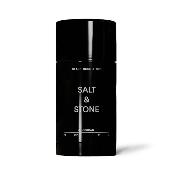 Salt # Stone Unisex Svart Oud Extra_Strength Aluminiumfri Deodorant # Black 1pcs
