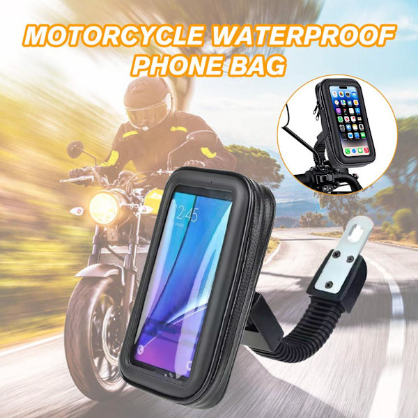 Mobiltelefonväska, motorcykel skoter, backspegelnavigation 5.5in 1set