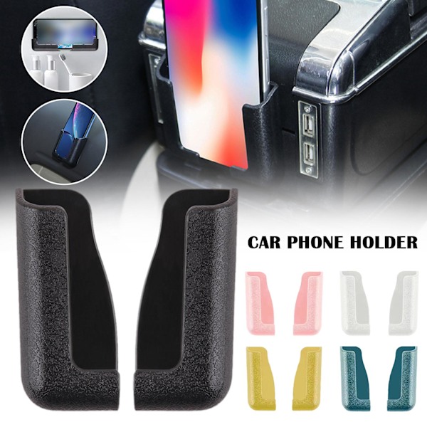 Mobiltelefonhållare, Multifunktionell Självhäftande Bilinstrumentbräda white 1pair