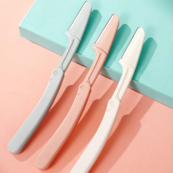 Reptålig Hopfällbar Ögonbrynstrimmer Rakhyvel För Nybörjare M2r1 3 Color 3pcs
