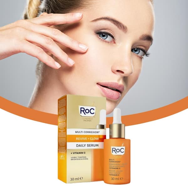 RoC Multi Correxion Revive + Glow Daglig Serum +Vitamin C 30mlN