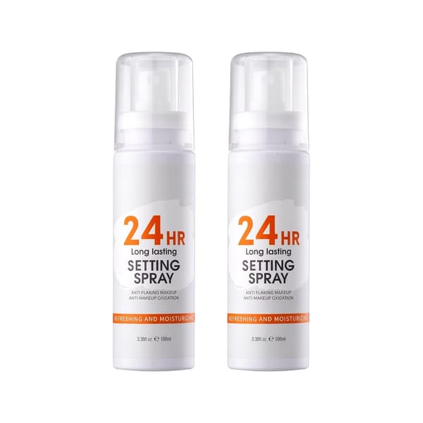 2 STK Setting Spray til Makeup, Setting Spray til Makeup Langtidsholdbar Op til 24 timer Letvægts Ikke-fedtet Finish Makeup Setting Spray, Fin Jævn Tåge Dækning