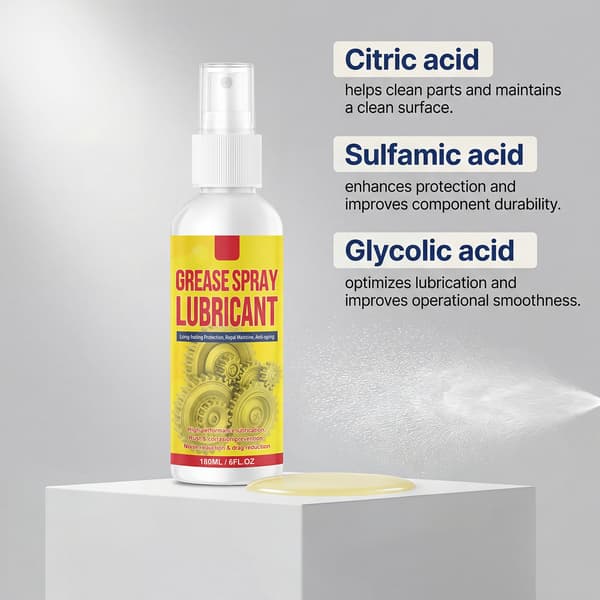 Rustfjerner og smørespray til flere overflader til bilhardware, 180 ml