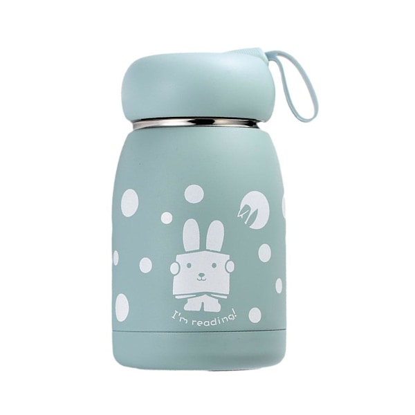 Söt Flaska Bärbar Termosmugg Isolering Kopp Kaffekopp Flaskor Vakuum H0 X5T4 blue 320ml