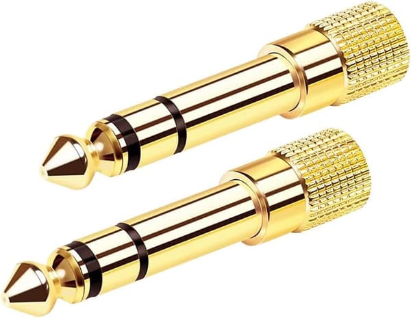 Hovedtelefonadapter 3,5 mm hun til 6,35 mm han - Audio Stereo Jack