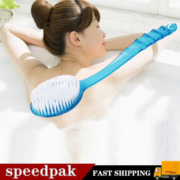 2 i 1 Badborste Skrubb Hudmassage Dusch Rygg Bad Badrum Hem Borste I9O6 rose Red One-size