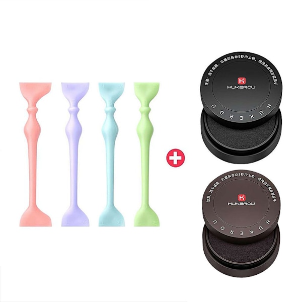 Övre Eyeliner Stämpel, Vattentäta Vingade Eyeliner Stenciler Eyeliner Stämpelset, Dubbelsidig Eyeliner Topp Övre Ögonlock Frans Lat Eyeliner