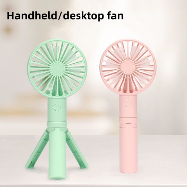 Bärbar Handhållen Personlig MINI fläkt för ansiktet 3 Hastigheter Uppladdningsbar Fo Orange 1pcs