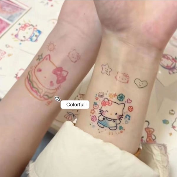 Cinnamoroll Temporär Tatuering ▲ζ W7A5 H9U4 F4O2 W2V7 24pcs 1set