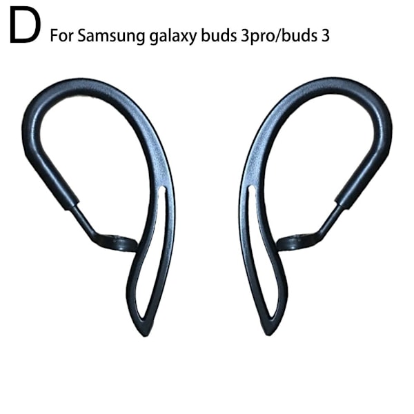 Passar för Samsung Buds3 Pro anti-förlust öronkrok tillbehörsklipp black 1pcs