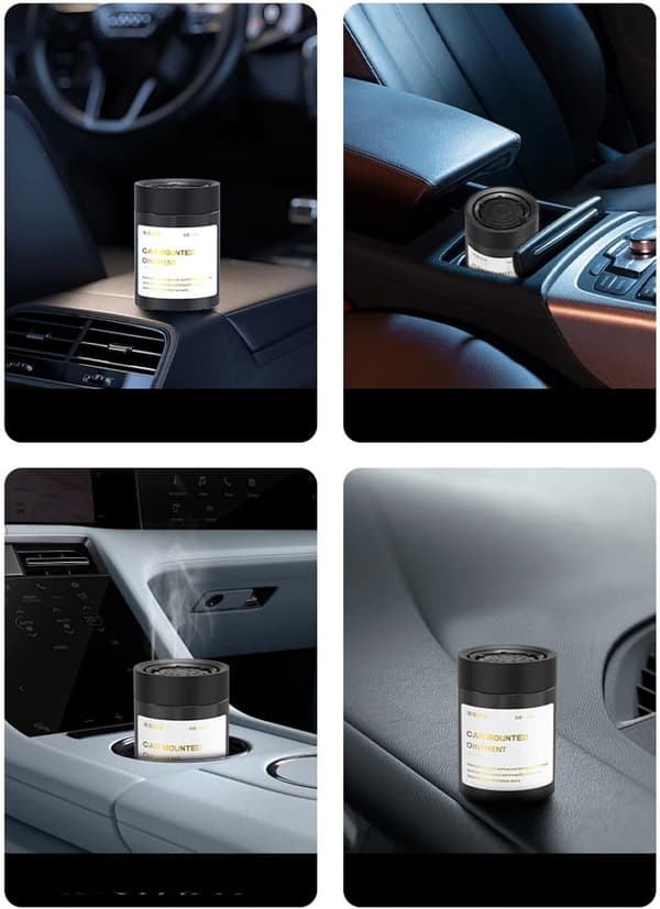 Bilduftfrisker Solid Parfume, 200g Langvarig Bilduftbalsam – Ocean Breeze Gel Bilfrisker til Bilinteriør, Lastbil, SUV – Lækagesikker Lugtfjerner