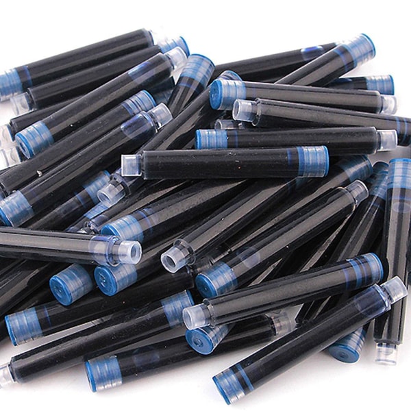 10 st 2,6 mm bläckpatroner för bläckpenna reservoarpenna Dark blue 3.4 caliber