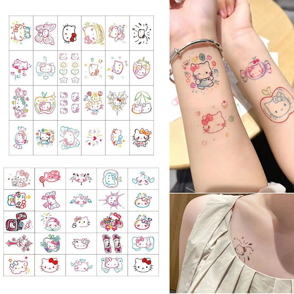 Cinnamoroll Temporär Tatuering ▲ζ W7A5 H9U4 F4O2 W2V7 24pcs 1set