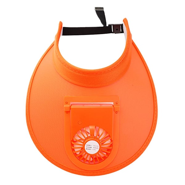 Solhattar med USB-fläkt, sommar UV-skydd, visir, solskydd, mini F black one size