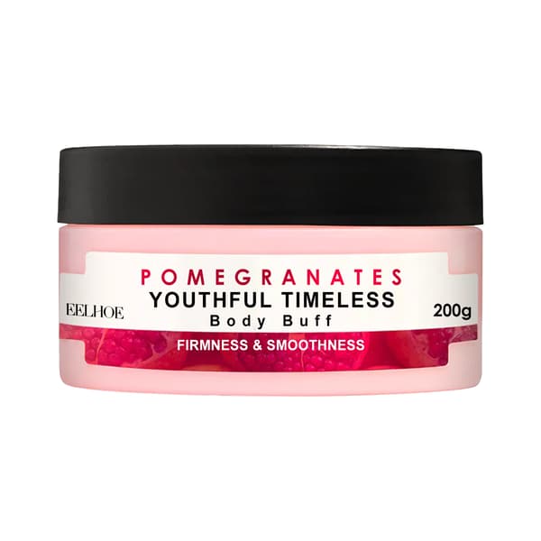 Granatæble Body Scrub - Renser, Eksfolierer, Blødgør og Fugter