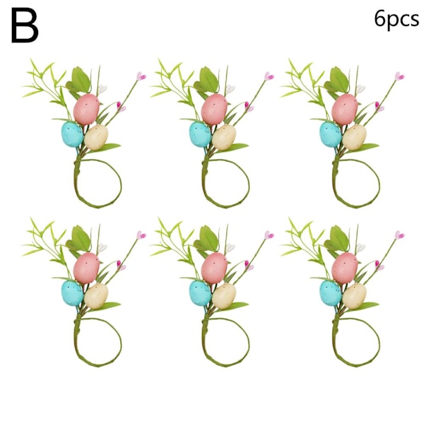 Påskägg Servettringar, Blommor Servettringar Grönska Servettring B 6