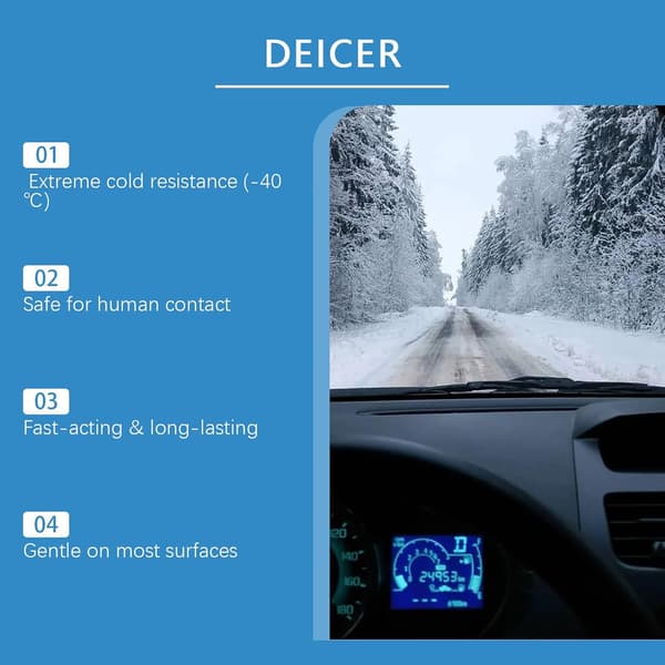 Hurtig afisningsspray – 100 ml bilrudeafrimer til vinter