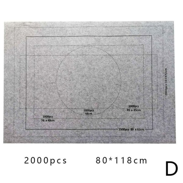 1500/2000 st pussel förvaringsmatta rulla upp svart blå grå G gray 2000pcs