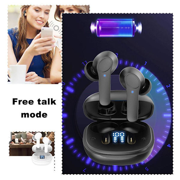 Stöd för 144 språk Smarta Översättningshörlurar Realtids Röstöversättare/  white 1set
