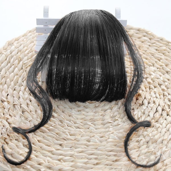 Falska lugg Airs Bangs Hårflik Hårförlängning Lugg Trendig Hai light brown 1pcs