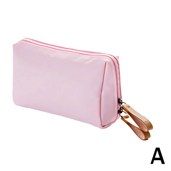 Multifunktionell Portabel Sminkväska Rese Toalettartiklar Väska L1i3  pink 1pcs
