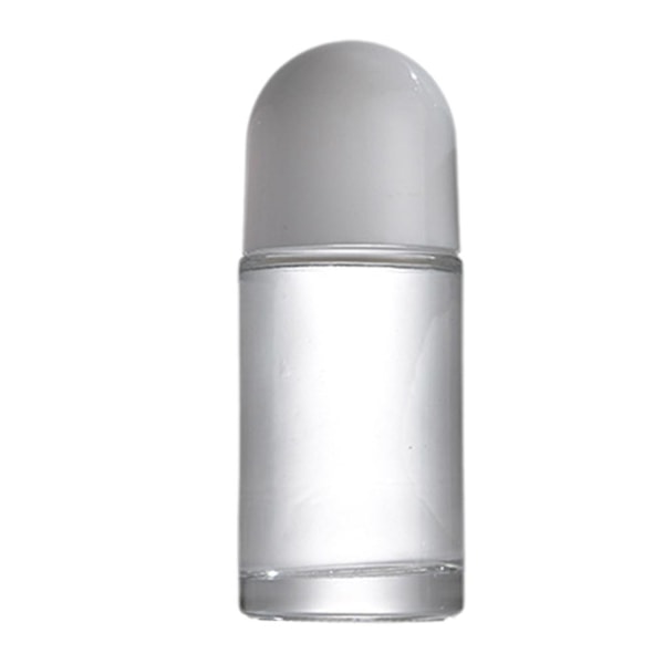 Rull-på-flaskor av klart glas 30/50 ml Extra stora rullkulor Perf 30ml white 1pcs