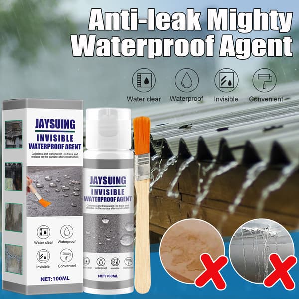 Vanntett utvendig tetningsspray - 100 ml sett for vegger og tak 100ml