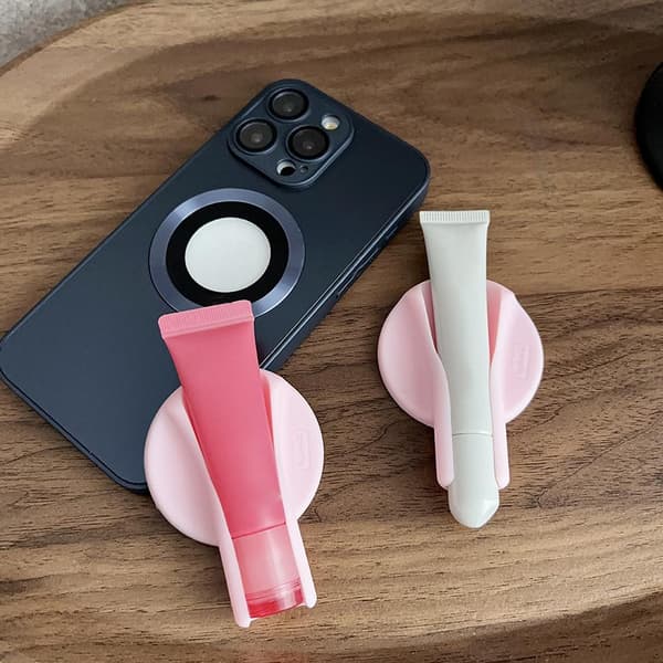 Läppstift Läppglans Magnetisk Absorptionshållare Förvaringsfäste. C6K9 pink