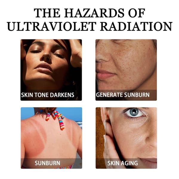 UV-beskyttelse og reparasjon av solbrenthet ansiktskrem - Anti-rynke og rensende krem (50g)