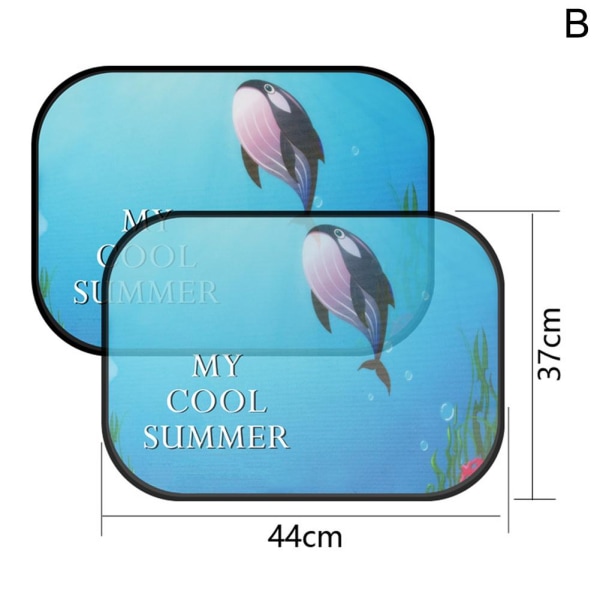 Bilsolskydd för Baby Barn Barn Fönster UV Electrostatic Sti 2pcs B one size