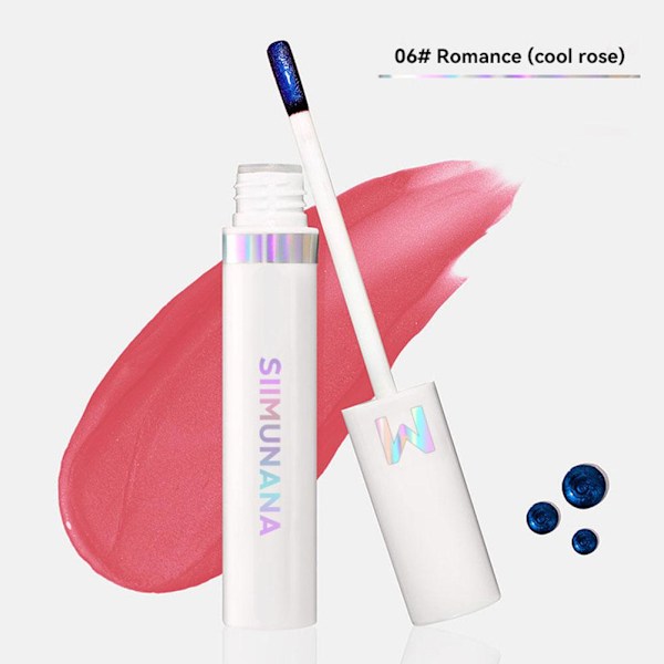 Läppstift Peel off Läppfärg Tattoo Färg Vattentät Långvarig 02#Whimsical(warm rose) 4ML