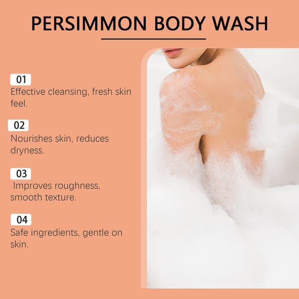 Forfriskende Persimmon Dusjgelé for Glatt, Ren Hud - 132ml